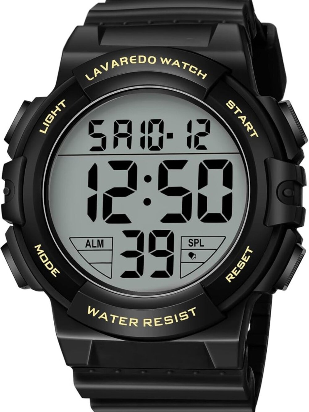 Men's Sport Military Digital Watch - LED Large Face, Waterproof & Durable